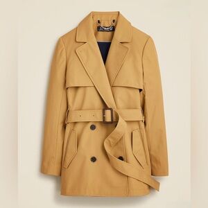 J. Crew Women's Camel Double-Breasted Trench Coat